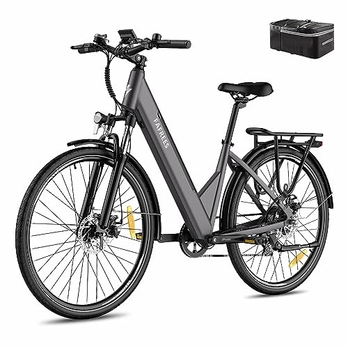 Electric Bike : Fafrees F28 PRO Electric Bicycle, 27.5 inch Electric City Bike, 250W Motor, 36V / 14.5Ah Battery, Power assist: 90-110KM, Shimano 7S, Electric Mountain Bike, Unisex Adult (Grey)