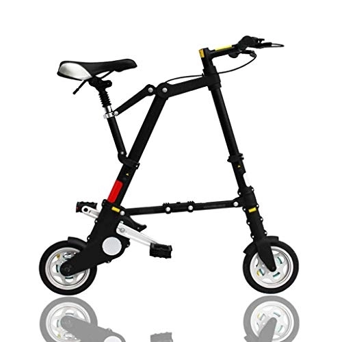 Folding Bike : Jbshop Folding Bikes 18 Inch Bikes, High-carbon Steel Hardtail Bike, Bicycle With Front Suspension Adjustable Seat, red Shock Absorption Version Portable folding Bike Bicycle