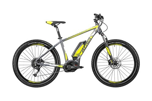 Road Bike : Atala Electric Bike b-cross 27.5"9V Size 46Yellow / Grey CX 400Wh Purion 2018(Hardtail Toploader emtb)