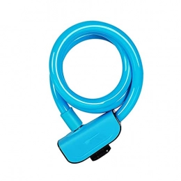 YQG Bike Lock YQG Heavy Duty Bike Lock, Bike Lock 110cm Anti Theft Security Bicycle Accessories with 2 Keys Cable Lock Road Bike Motorcycle Cycling Lock (Color : Blue)
