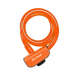 YQG Accessories YQG Heavy Duty Bike Lock, Bike Lock 110cm Anti Theft Security Bicycle Accessories with 2 Keys Cable Lock Road Bike Motorcycle Cycling Lock (Color : Orange)