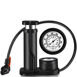 AKARY Bike Pump AKARY Bicycle Pump Portable Travel Mini Compact Aluminum Alloy Floor Foot Air Bicycle Pump Equipped with Pressure Gauge Gas Ball Needle Compatible with Presta and Schrader Valve for All Bike