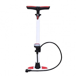 PQXOER Accessories PQXOER Bike Pump Upright Bike Pump With Barometer Is Light And Convenient To Carry Riding Equipment (Color : White, Size : 640mm)