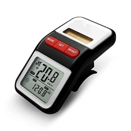 LEEOOL Cycling Computer LEEOOL Bike Computer Solar Dual Power Electronic Pedometer Pedometer Time Odometer Bicycle for Bicycle Enthusiasts (Color : Black Size : 70x40x26mm) jiangzhongpeng