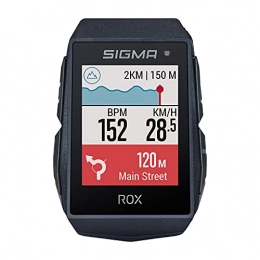 Sigma Sport Cycling Computer SIGMA SPORT ROX 11.1 EVO Black | Bike computer wireless GPS & navigation incl. GPS mount | Outdoor GPS navigation with a variety of smart functions