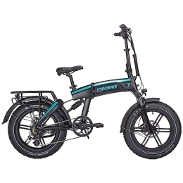JOBO Bici elettriches JOBO Bicicletta elettrica pieghevole Fat Tire Ebik con sensore di coppia, Pedelec City Bike con batteria agli ioni di litio Samsung da 14 Ah (Eddy)