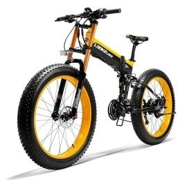 Kinsella Bici Kinsella XT750PLUS La bicicletta elettrica è una mountain bike elettrica fat tire con: ottimo assorbimento degli urti, batteria al litio rimovibile da 48V 17, 5Ah. (giallo)