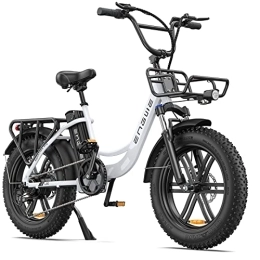 ENGWE Bicicletas eléctrica ENGWE Bicicleta Electrica para Adultos, 20" Fat Tire Step-Through E-Bike para Mujeres - Bateria 48V 13A - 7-Velocidades - Amortiguador Dual - para Desplazamientos y Excursiones Off-Road