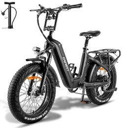 Fafrees  Fafrees Bicicleta eléctrica para mujer F20 Master E de 20 pulgadas, bicicleta eléctrica de montaña de 48 V / 22, 5 Ah / 1080 Wh, batería de 100-160 km, asiento de suspensión Shimano 7S, bicicleta