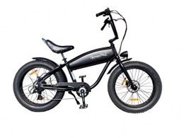 GermanXia Bicicletas eléctrica GermanXia Black Sinner 26 Chopper - Altavoz (17, 5 Ah, 630 Wh), color negro