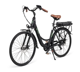 YOUIN NO BULLSHIT TECHNOLOGY Bicicletas eléctrica Youin Los Angeles 26" | Bicicleta eléctrica Ebike de Ciudad con Batería Extraíble y Shimano 7 Velocidades | Autonomía 40km, Cuadro Aluminio, Luces LED | Ideal para Urbanitas