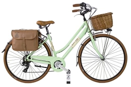 Via Veneto by Canellini Comfort Bike Bike City Bike CTB Citybike Vintage Bycicle Aluminium Retro Dolce Vita Woman Lady (Light Green, 46)