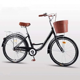 HELIn Bike HELIn Bikes - Comfort Bicycle with Basket Lightweight Mini Commuter Bike Mens Women City Bicycle Shockabsorption Unisex Classic Iron Bicycle Bicycle Unique Art Deco Scooter (Size : 20 inches)