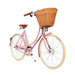 Pashley Comfort Bike Pashley Britannia – Misses' Retro Style Bike. Elegant and light weight, fresh design for Curved Cycling – 5 Speed Gear Shift Frame 22 Red Beschwingt, Light, Refreshing, Pink