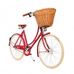 Pashley Comfort Bike Pashley Britannia-Misses' Retro Style Bike. Elegant and light weight, fresh design for Curved Cycling-8Speed Hub Gear-Frame 20Red Beschwingt, Light, Refreshing, red