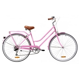 Reid Comfort Bike REID Women's Ladies Classic 7-Speed Bike, Blush Pink, 16