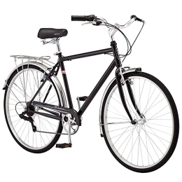 Schwinn Comfort Bike Schwinn Wayfarer Hybrid 700C Wheel Bicycle, Black, 18" / Medium