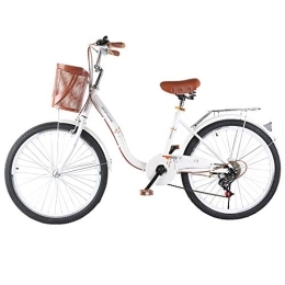 TRGCJGH Bike TRGCJGH Bicycle Adult Ladies Speed Ordinary Retro Lightweight Bicycle 6 Speed 20 Inches, 22 Inches, 24 Inches, A-20inches