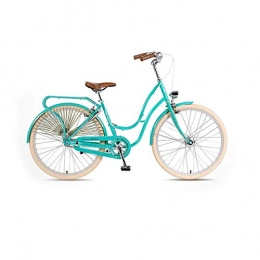 8haowenju Retro Bicycle, 26-inch, Simple And Stylish Female Literary Bicycle, Urban Commuter Bicycle (Color : Light blue)