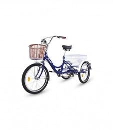 Riscko Bike Riscko Tricycle for Adults with Two baskets (Navy Blue)