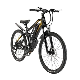 CANTAKEL Electric Bike CANTAKEL Electric Mountain Bike, 27.5 Inch Big Diameter Tire Bike, Unisex Commuter Electric Bike with Professional 48V 17Ah Lithium Ion Battery