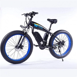 HCMNME Electric Bike Electric Bike Electric Mountain Bike 26" Electric Mountain Bike with Lithium-Ion36v 13Ah Battery 350W High-Power Motor Aluminium Electric Bicycle with LCD Display Suitable, Red Lithium Battery Beach Cr