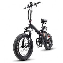 LWL Electric Bike Electric Bike Foldable for Adults 500W Motor 20 inch Fat Tire Electric Snow Bicycle 12 mph high speed 48V 13AH Li-Ion Battery 4.0 Tires Fold Fat Ebike (Color : 500W 48V13AH)