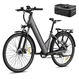 Fafrees  Fafrees [ Official F28 PRO E Bike Mountain Bike 27.5 Inch 14.5 Ah Battery 110 km, 250 W Electric Bicycle Adult 25 km / h Shimano 7S, Ebike Brake Light 6 km / h Aid IP54, 3.5 inch LCD Display with App