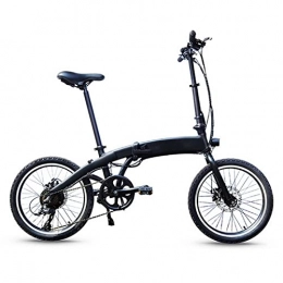 LIU Electric Bike Folding Electric Bikes for Adults 250W 36V Lithium Battery Electric Bicycle, 20 Inch Ultralight Variable Speed Electric Bicycle (Color : Black)