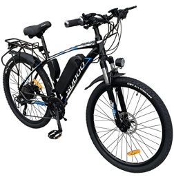 GSOU  GSOU SUDOO 26" Electric Mountain Bike for Adult. 2601 E-Bike with 250W Powerful Motor. 36V-13AH Battery. MICRO NEW 27-Speed. M5 Advanced LCD Display, Disk Brake