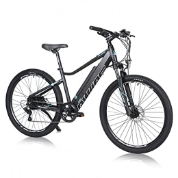 Hyuhome Electric Bike Hyuhome Electric Bicycles for Adults Men Women 250W 36V 12.5Ah Mountain E-MTB Bicycle, 27.5 Inch Ebikes Full Terrain, Shimano 7 Speed Gear Double Disc Brakes for Outdoor Commuter (250W12.5A, 720)