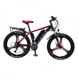 Hyuhome Bike Hyuhome Electric Bikes for Adult, Magnesium Alloy Ebikes Bicycles All Terrain, 26" 36V 350W 13Ah Removable Lithium-Ion Battery Mountain Ebike for Mens, Red, 13Ah80Km