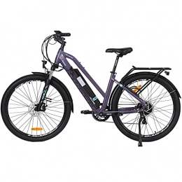 Hyuhome Electric Bike Hyuhome Electric Bikes for Adult Mens Women, 27.5" Ebikes Bicycles Full Terrain, 250W 36V 12.5Ah Mountain E-MTB Bicycle, Shimano 7 Speed Transmission Gears Double Disc Brakes for Outdoor Commuter (820L+)
