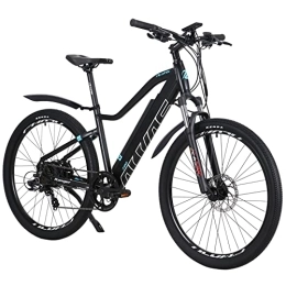 Hyuhome Electric Bike Hyuhome Electric Bikes for Adult Mens Women, 27.5" Ebikes Bicycles Full Terrain 36V 12.5Ah Mountain E-MTB Bicycle, Shimano 7 Speed Transmission Gears Double Disc Brakes for Outdoor Commuter (720+)