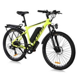 Hyuhome Electric Bike Hyuhome Electric Bikes for Adults Men Women, 26'' E Bikes for Men, Electric Mountain Bike with 36V 12.5Ah Removable Battery and BAFANG Motor (Yellow)