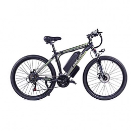 Hyuhome Electric Bike Hyuhome Electric Bycicles for Men, 26" 48V 360W IP54 Waterproof Adult Electric Mountain Bike, 21 Speed Electric Bike MTB Dirtbike with 3 Riding Modes, Black green