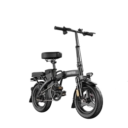 INVEES Bike INVEESzxc Electric Bicycle 14 Inch Folding Electric Bicycle Aluminum Alloy Ultra-light Portable Battery Lithium Battery Double Shock Absorption E Bike
