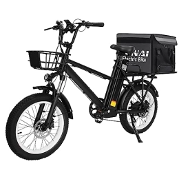 KELKART Electric Bike KELKART Electric Bikes for Adults 20" Electric Cargo Bike Fat tyre Ebike with 48V 28AH Lithium Battery and Oil Brakes7 Speed And RangeUp to 175km