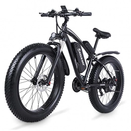 KELKART Electric Bike KELKART Electric Mountain Bike 26x4.0 Inch Fat Tire Electric Bike with High Speed Brushless Motor, with 48V 17AH Removable Lithium-ion Battery and Rear Rack