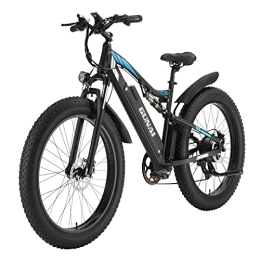 KELKART Bike KELKART Electric Mountain Bike 48V Adult Fat Tire Mountain Bike with XOD Front and Rear Hydraulic Brake System, Detachable Lithium Ion Battery