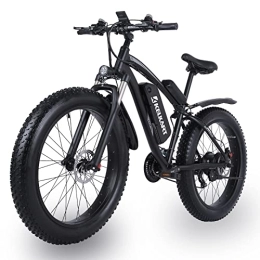 KELKART Electric Bike KELKART Fat Tire Electric Bicycle, 26 x 4.0 Inch Mountain Bike with 48 V 17 Ah Removable Li-Ion Battery and 21 Speed Gear for Adults