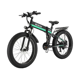 KELKART Electric Bike KELKART Fat Tire Electric Bike, 26 Inch Mountain Bike, 48V 12.8AH Removable Li-Ion Battery and Front and Rear Hydraulic Brake System for Men / Women