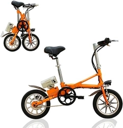Generic Electric Bike Luxury Electric bikes, 250W Electric Bicycle, 36V / 8AH Lithium Battery Small Bicycle, 14" Foldable City Electric Bicycle, Detachable Battery, Three Modes, Maximum Speed 25Km / H