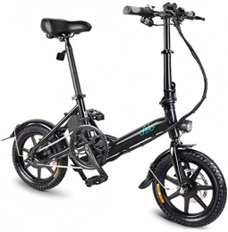 min min Electric Bike min min Bike, Fast Electric Bikes for Adults 14 inch Folding Electric Bike with 250W 36V / 7.8AH Lithium-Ion Battery - 3 Gear Electric Power Assist (Color : White) (Color : Black)