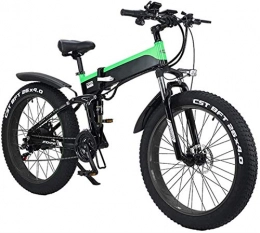 ZJZ Electric Bike ZJZ Folding Electric Bike for Adults, 26" Electric Bicycle / Commute bike with 500W Motor, 21 Speed Transmission Gears, Portable Easy To Store in Caravan, Motor Home, Boat
