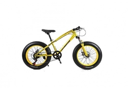 SEESEE.U Fat Tyre Bike SEESEE.U Mountain Bike Unisex Hardtail Mountain Bike 7 / 21 / 24 / 27 Speeds 26 inch Fat Tire Road Bicycle Snow Bike / Beach Bike with Disc Brakes and Suspension Fork, Gold, 21 Speed