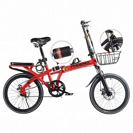 JIAWYJ Bike JIAWYJ YANGHONG-Sport mountain bike- Folding Bicycle Women's Ultra-Light Adult Portable Work Adult Male Light 20-Inch Small Variable Speed Bike, C, 20 Inches OUZHZDZXC-1 (Color : C, Size : 16 Inches)