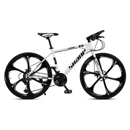 JYCCH Folding Bike JYCCH 21-Speed(24-Speed, 27-Speed) Road Bikes Bicycle Foldable Adult Mountain Bike Lightweight Sturdy High-Carbon Steel Bicycle Dual Disc Brakes Front Suspension Fork for Men (White 21 speed)