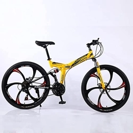 JYCCH Bike JYCCH Mountain Bike, Adult Folding Mountain Bike 26 Inch 27Speed Variable Speed Road Bicycle Cycling Off-road Soft Tail Bicycle Men Women Outdoor Sports Ride BU 3 wheels- 26" 21SPD (Yl 6 Wheels 24)