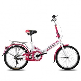XQ Folding Bike XQ F300 Red Folding Bike Adult 20 Inches Ultralight Portable Student Children's Bicycle